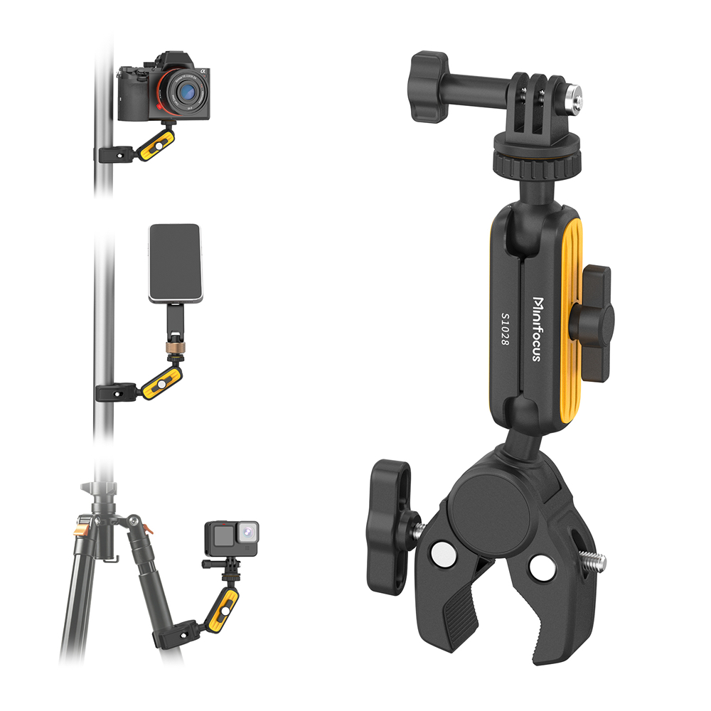 Monitor Arm Single - Super Clamp with 360° Dual Ball