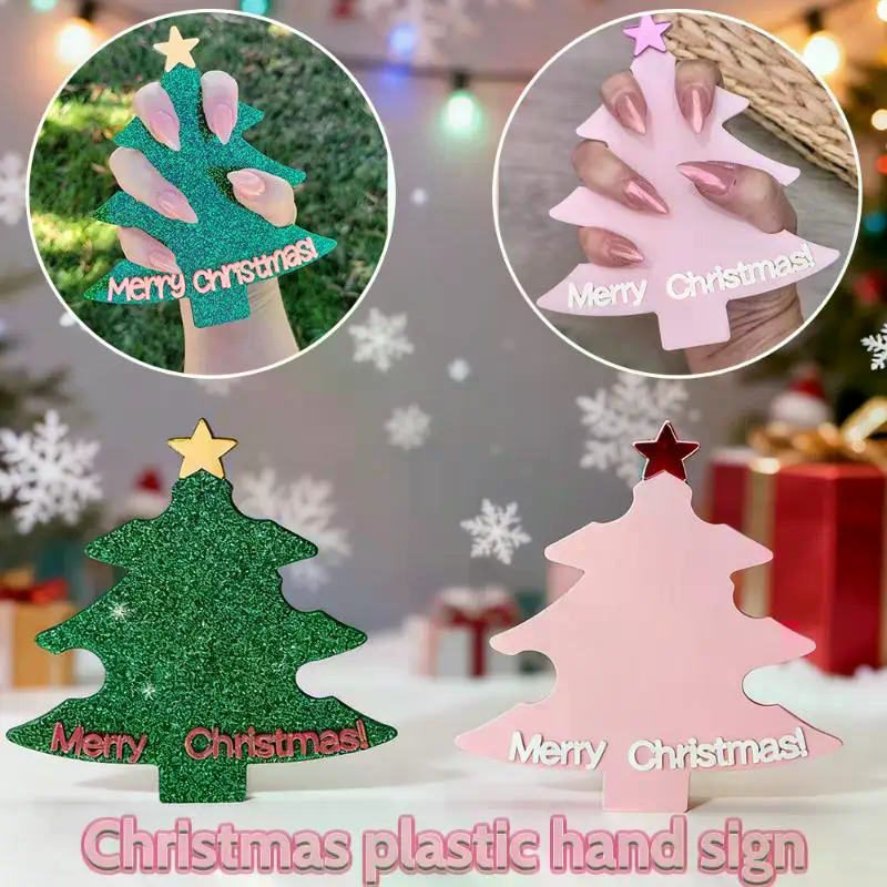 Tech Accessories Photo - Christmas Tree Nail Art Display Card