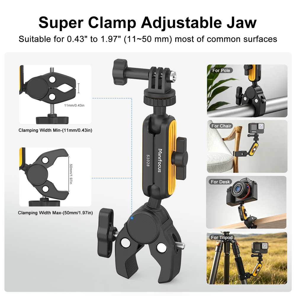 Super Clamp with 360° Dual Bal - Monitor Arm Single recensie en prijs