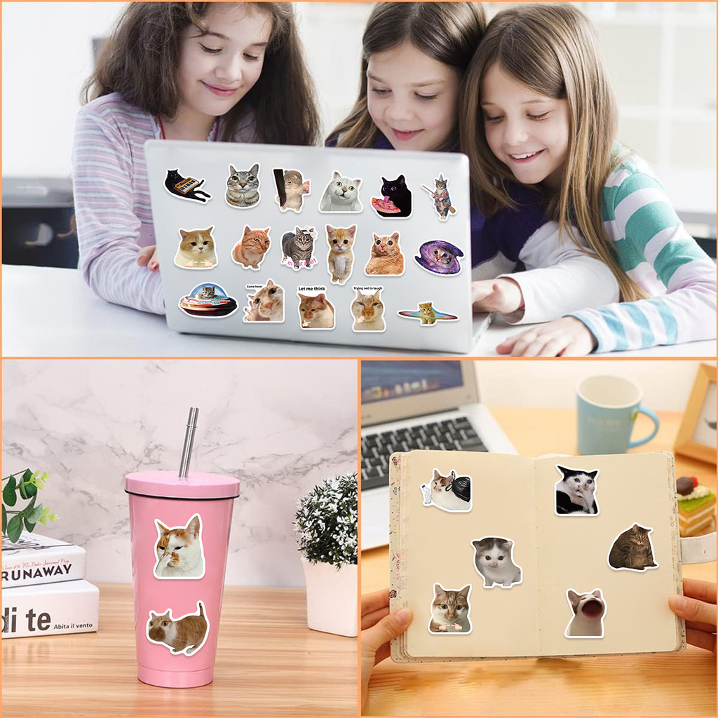 50PCS Viral Cat Meme Stickers  - Tech Gear Accessories recensie en prijs