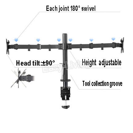 MS02 Desktop Clamping Full Mot - Monitor Arm Single recensie en prijs