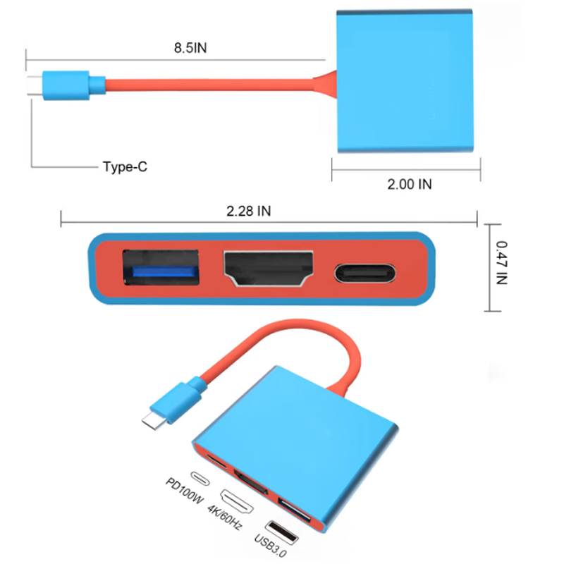 New 3 IN 1 Portable for Ninten - Usb C To Hdmi recensie en prijs
