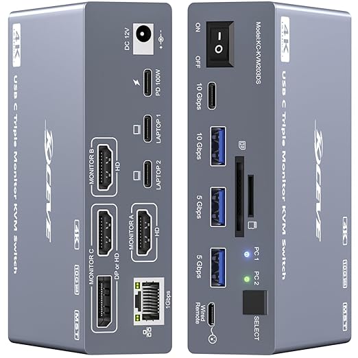 USB C KVM Switch 3 Monitors 2  - Usb C To Hdmi recensie en prijs